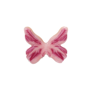 3D butterfly resin charm with pink glitter gradient for DIY jewelry and hair accessories