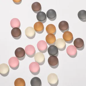 Perline in resina opaca da 12mm colori pastello per creazione gioielli fai-da-te
