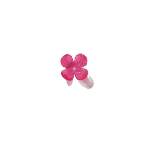 Pink marble texture acrylic four-petal flower charm for DIY handmade jewelry crafts
