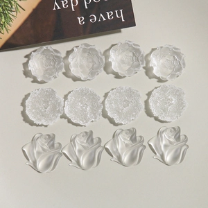 DIY resin flower charms in tulip rose and daisy styles for earrings and phone case making