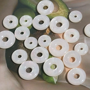 Iridescent Resin Donut Beads Round Ancient Coin Shape Beads For DIY Earring Bracelet Necklace Jewelry Making Finding Supply