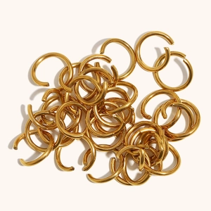 18K vergulde roestvrijstalen open buigringen voor DIY sieraden maken en montage in bulk