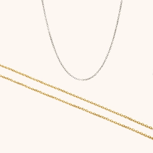 Collane minimaliste in acciaio inossidabile placcato oro 18 carati e argento da donna