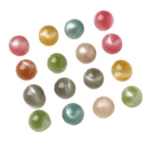 16mm glitter resin round beads with star sand effect for DIY jewelry and shoe charms