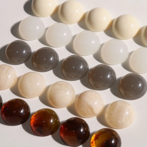 Détails de cabochons en résine géométriques aux couleurs gelée et marbrées