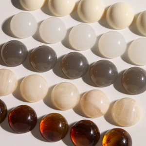Cabochons en résine polis couleurs gelée pour bijoux DIY et décor de coque de téléphone