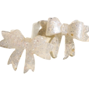 Sparkling candy-colored sequin acrylic bow accessories for DIY hair clips and jewelry