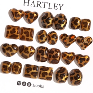 Set van acryl bedeltjes met luipaardprint in hart- en geometrische vormen voor DIY sieraden