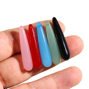 Five colored transparent jelly resin waterdrop pendants for DIY earring and jewelry making