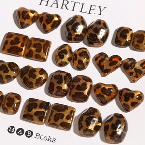 Glitter luipaard acryl hangers in hart- en vierkante vormen voor DIY sieraden maken