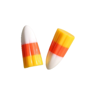 Accessoires en résine candy corn tricolore pour bijoux et boucles d'oreilles DIY