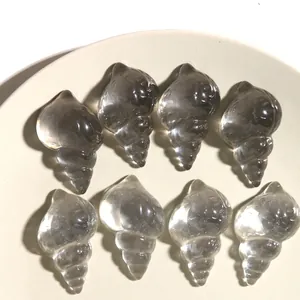Clear resin ocean series seashell accessories for DIY phone cases and jewelry
