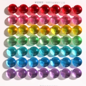 Cuentas Redondas de Resina Transparente Cabujones de Dorso Plano Color Caramelo para Pendientes DIY Funda de Teléfono Accesorios para Joyería