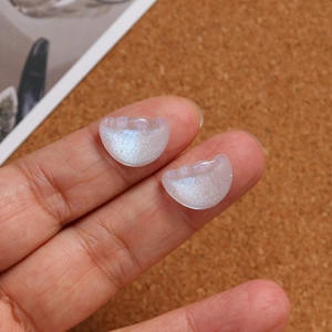 Glitzernde irisierende Stern- und Mond-DIY-Zubehörteile aus Harz für Schmuck