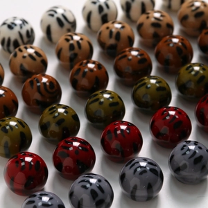 Détails de perles en résine à motifs animaliers pour bijoux DIY et coques de téléphone