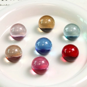 Ensemble de perles en résine colorées translucides pour bijoux et accessoires DIY
