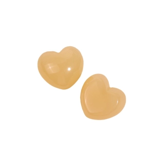 Patchs en résine en forme de cœur abricot pour bijoux DIY et décoration de coques