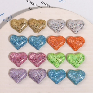 Handgemaakte Pailletten Stof Hart Ster Patches DIY Sieraden Accessoires Koreaanse Stijl Glitter Stof Knopen Voor Oorbellen Haaraccessoires Vrouwen Kinderen
