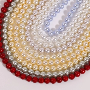 Perles de verre rondes 10mm multicolores pour création de bijoux et colliers DIY