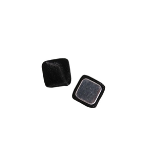 Square black satin magnetic button for clothing and DIY accessories jewelry making