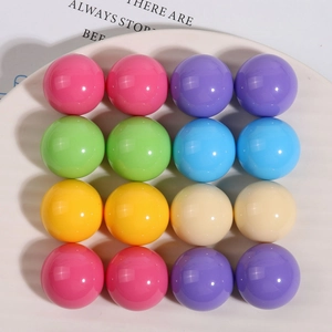 Morandi Color Round Resin Flatback Cabochon DIY Earring Hair Clip Accessories Polished Solid Color DIY Jewelry Findings Parts