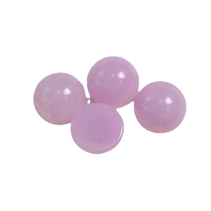 Lot de 4 perles en résine 16mm rose et violette pour la création de boucles d'oreilles DIY