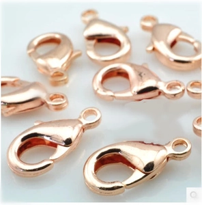 Chiusura a Moschettone in Acciaio Inossidabile Oro Rosa Oro Galvanizzato Accessori per Gioielli Fai da Te Connettore per Collana Braccialetto