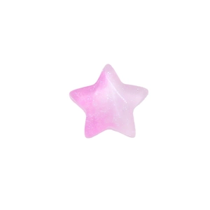 Pink gradient star resin charms with glitter for DIY earrings and hair accessories