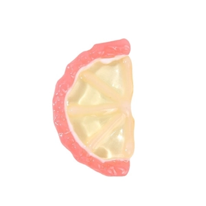 Realistic resin lemon and grapefruit slice charms for DIY earring and phone case crafts