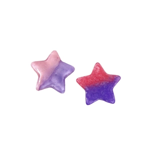 Glitter gradient star resin charms for DIY earring and hair accessory crafting