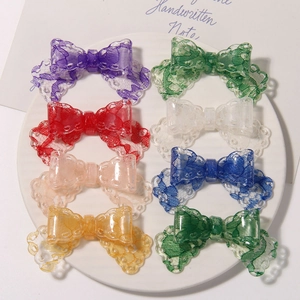 Spitzenkante Schleifenform Acryl Charms Für DIY Haarschmuck Handyhülle Dekoration Handgemachter Schmuck Herstellung Material Zubehör