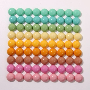 Cabochon in Resina Rotondo Minimalista Giapponese Flatback per Orecchini Fai da Te Copricapo Accessori per Capelli Custodia Cellulare Materiale Decorativo