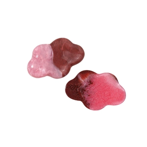 Abalorios de nube de resina bicolor con purpurina para accesorios de pelo y zapatos