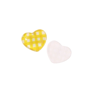 Cute American ins style colorful plaid heart resin charms for DIY hairpins and magnets