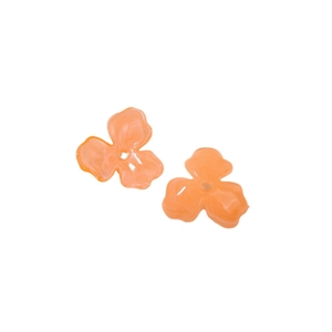 DIY Orange Acryl Blumenanhänger mit Marmorierung für Ohrringe und Handyhüllen Zubehör
