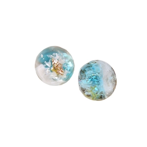 Ocean theme resin charms with sea shells and gold starfish for shoe decoration