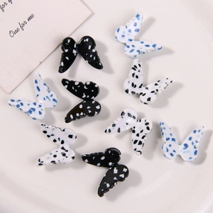 Butterfly Shape Acetic Acid Polka Dot DIY Jewelry Accessories For Phone Case Hair Clips Making Women Girl Fashion Decor