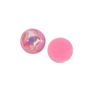 Pink iridescent glitter resin cabochons for DIY jewelry and shoe accessory making