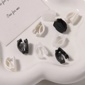 Simple Acrylic Shoelace Decoration Buckle DIY Handmade Shoe Accessories Frosted White Black Shoe Charm For Sneakers