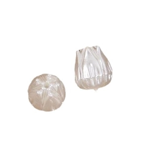 Perles en acrylique blanc en forme de tulipe et de citrouille pour bijoux DIY artisanat