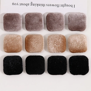 Patch in Metallo Floccato Quadrato Fatto a Mano Fai-da-Te Gioielli Accessori Bottone Decorativo Morbido Velluto per Orecchini