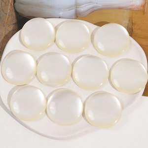 34mm round imitation opal resin cabochons for jewelry making and phone case DIY crafts