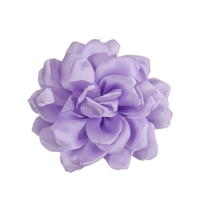 Elegant multi-layer light purple fabric camellia flower for DIY hair accessories and brooch