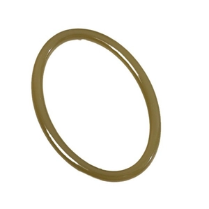 Minimalist olive green resin oval hoop earrings with a glossy polished finish