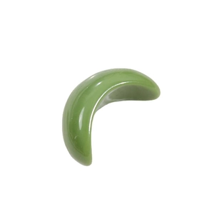 Accessoire courbé en résine vert herbe polie pour bijoux DIY et pinces à cheveux