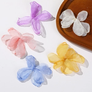Handgewebte Netz Schmetterling Blume DIY Anhänger Für Haarklammer Ohrringe Schmuckherstellung Zubehör Organza Applikationen