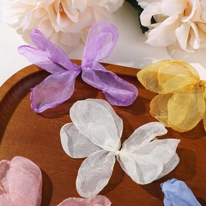 Bunte Organza Schmetterlingsflügel Zubehör für handgemachte Haarnadeln und DIY Schmuck