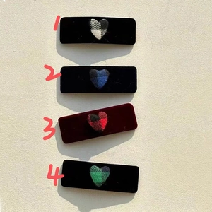 Sweet Heart Fabric Plaid Patches For DIY Jewelry Accessories Handmade Material For Clothing Decoration Heart Shaped Plaid Fabric Patch