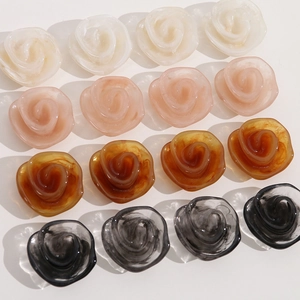 Charmantes Fleurs de Rose en Résine pour Création de Bijoux DIY Décoration de Coque de Téléphone Accessoires Artisanaux