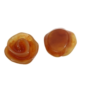 Paire de breloques roses en résine ambrée pour bijoux DIY et décoration de coques